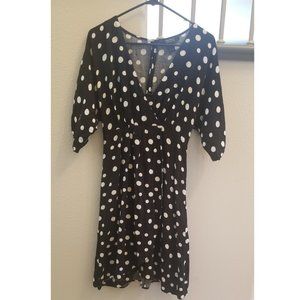 Polka Dot Wrap Dress